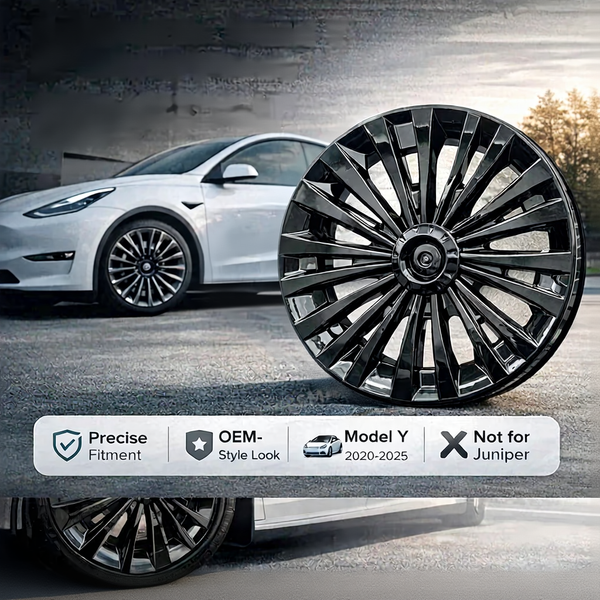 19" Wheel Covers for Tesla Model Y Wheels Rim Protectors (2020-2025.03)