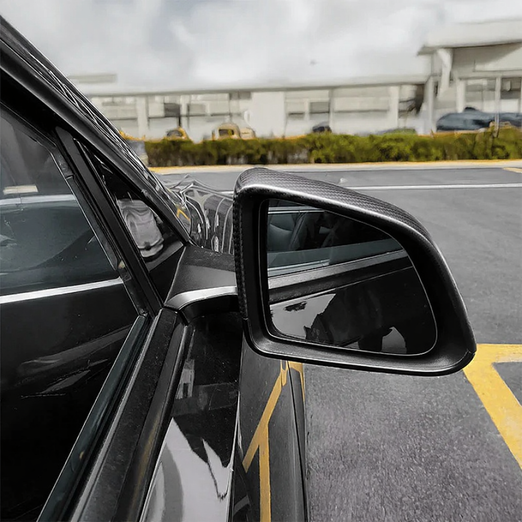 Carbon Fiber Side Mirror Covers for Tesla Model Y Juniper - Protective Cover