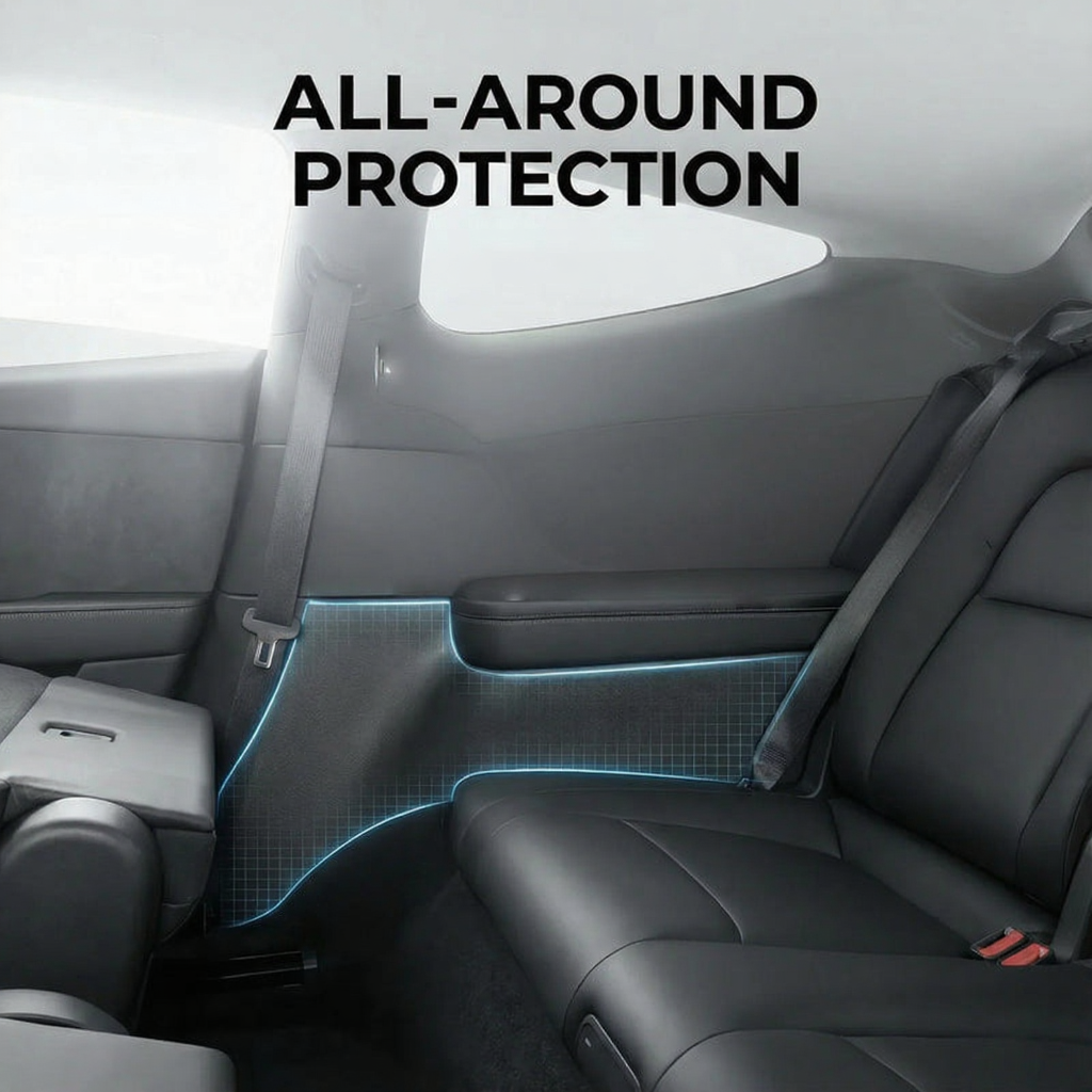 2PCS Rear Door TPE Protector Mats Suitable for Tesla Model Y Juniper 2025 +