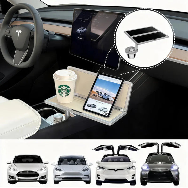 Foldable Aluminum Car Table for Tesla Model 3/ Y/ S /X