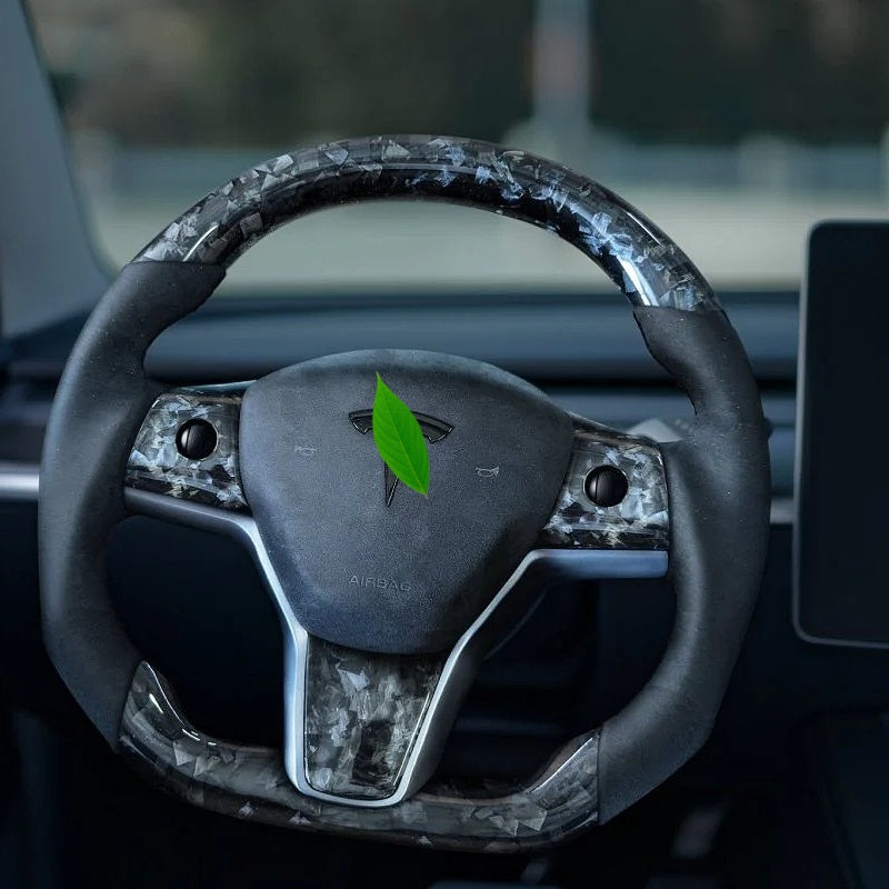 Tesla Model 3/Y Nova Forged Carbon Fiber Steering Wheel Secondary image