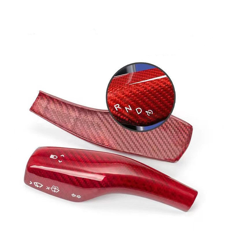 Carbon Fiber Wiper and Drive Shift Switch Cover for Tesla Model 3/Y
