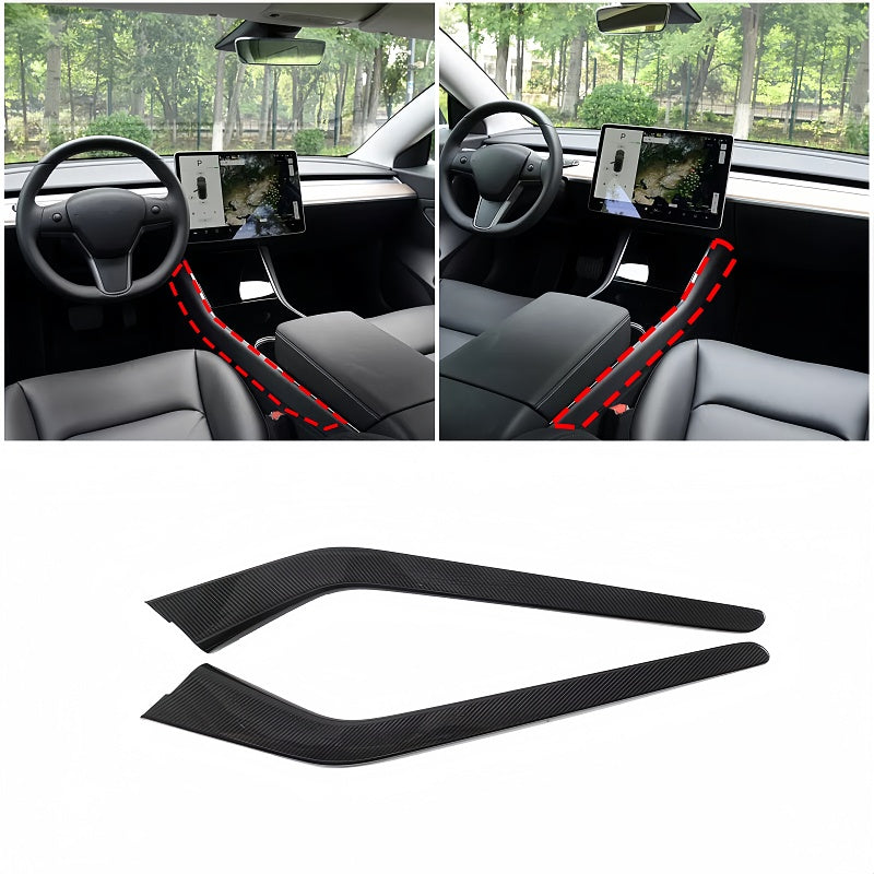 2025+ Model Y Juniper Carbon Fiber Console Side Panel Protector Main image