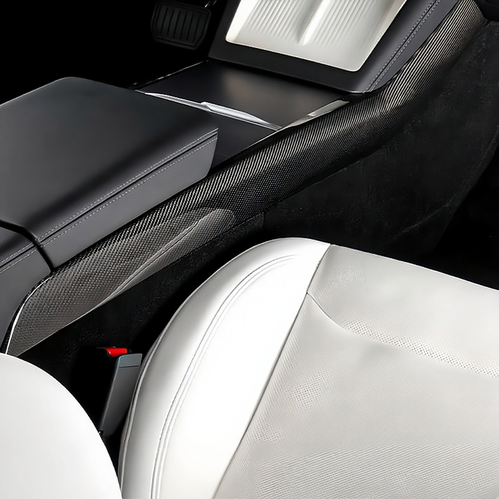 2025+ Model Y Juniper Carbon Fiber Console Side Panel Protector