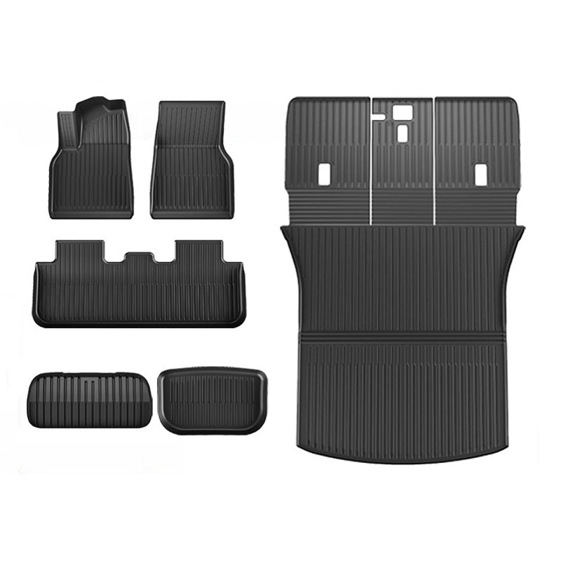 2025 Tesla Model Y Juniper TPE Floor Mats Full Set