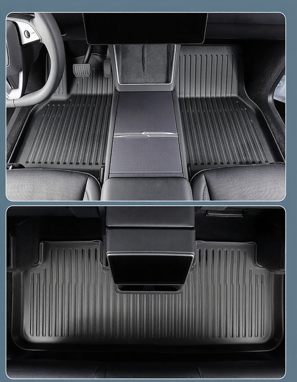 2025 Tesla Model Y Juniper TPE Floor Mats Full Set