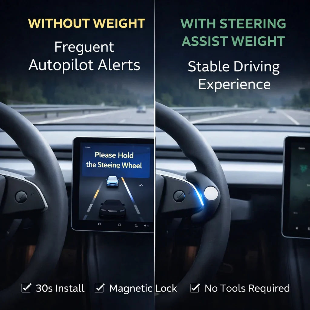 Tesla Model 3 Highland/Model Y Juniper Steering Assist Weight | FSD Autopilot Counterweight Ring