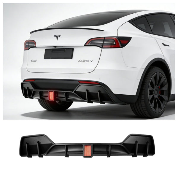Tesla Model Y Juniper (2025+) Sport Rear Diffuser with Smart LED Brake Light