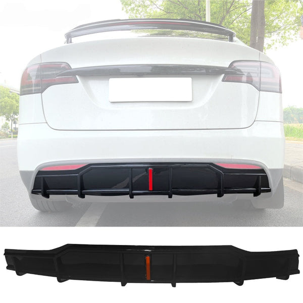 Tesla Model X (2021-2025) Refresh Rear Diffuser with LED Brake Light