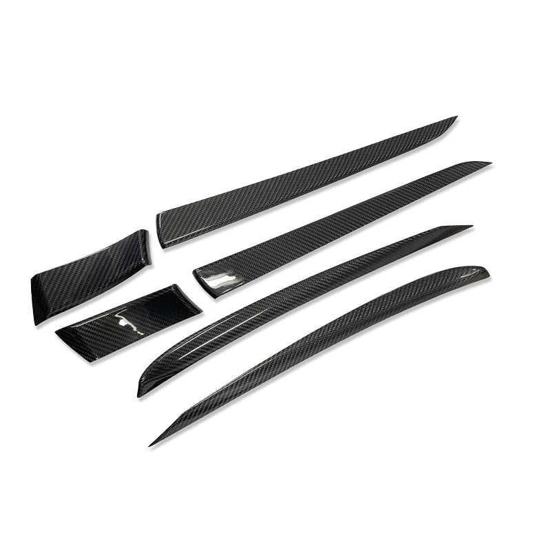Carbon Fiber Door Panel Trim Overlay for Tesla Model S/X