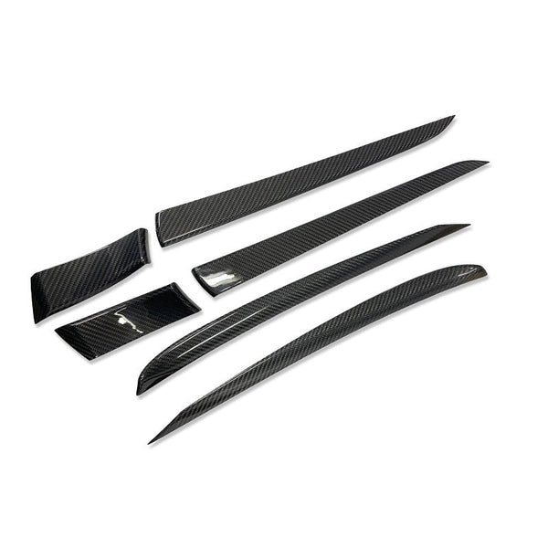 Carbon Fiber Door Panel Trim Overlay for Tesla Model S/X