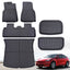 6pcs 3D All Weather Tesla Model Y Floor Mats