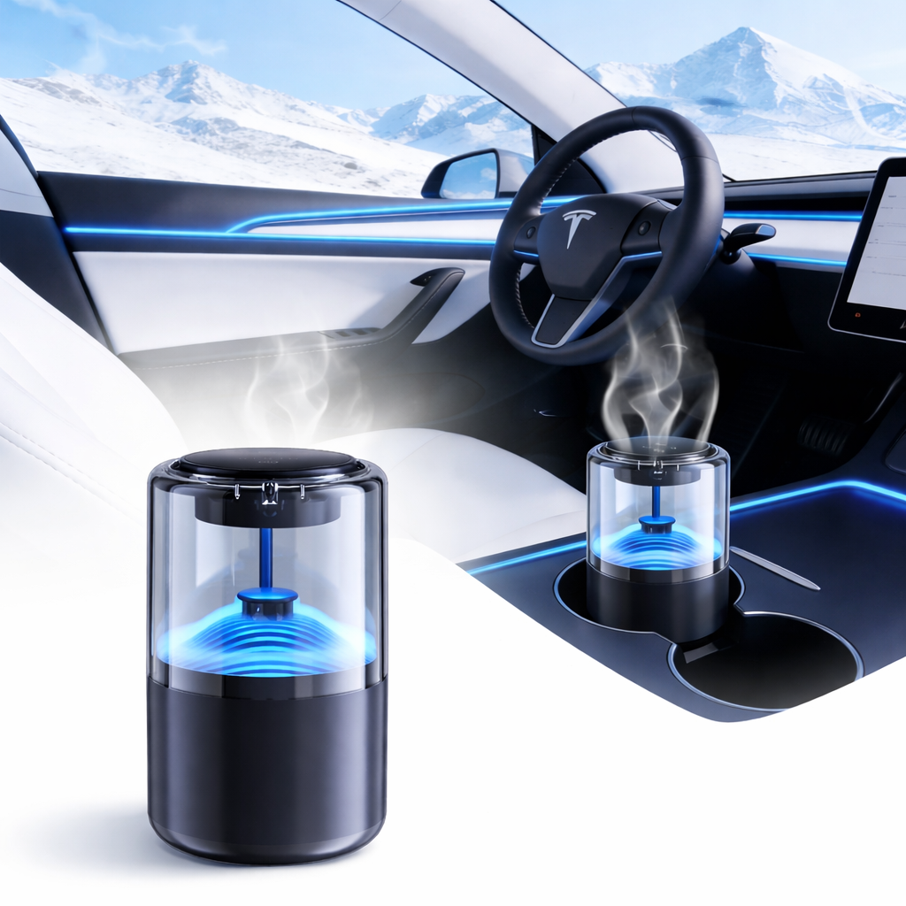 Smart Cloud Mist Car Diffuser with Ambient Light for Tesla Model 3/Y/S/X Main image