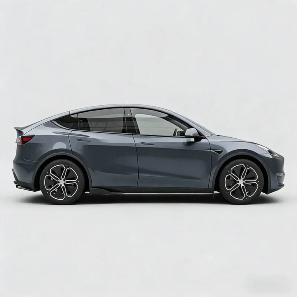 ABS Side Skirts Rocker Panel Splitter for Tesla Model Y Juniper 2025+