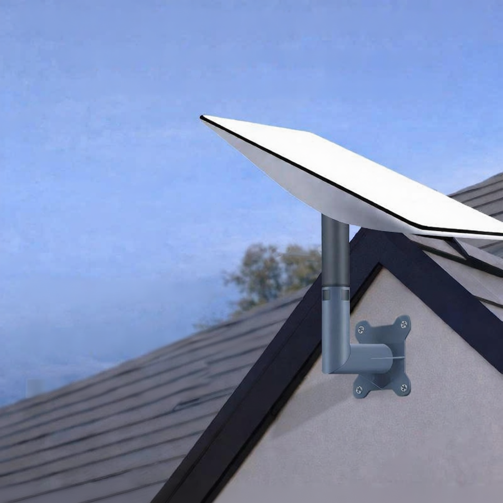 Compact Short Wall Mount for Starlink V2 Roof Eave & Wall Installation