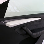 Carbon Fiber Interior Door Panel Cover Trim Fit For Tesla Model 3/Y （2021-2023）