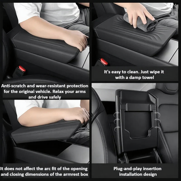 TPE Center Console Armrest Cover Designed for Tesla Model Y Juniper 2025+