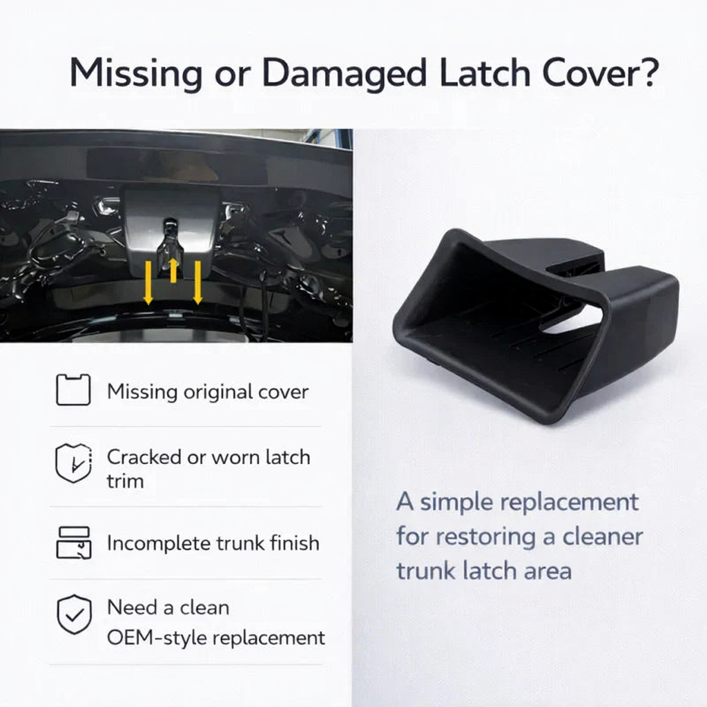 OEM-Style Trunk Latch Cover for Tesla Model 3 Highland 2024+ | 1769832-10-E