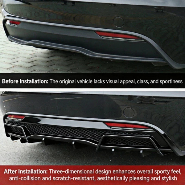 2024+ Tesla Model 3 Highland Rear Bumper Lip Diffuser ABS Body Kit