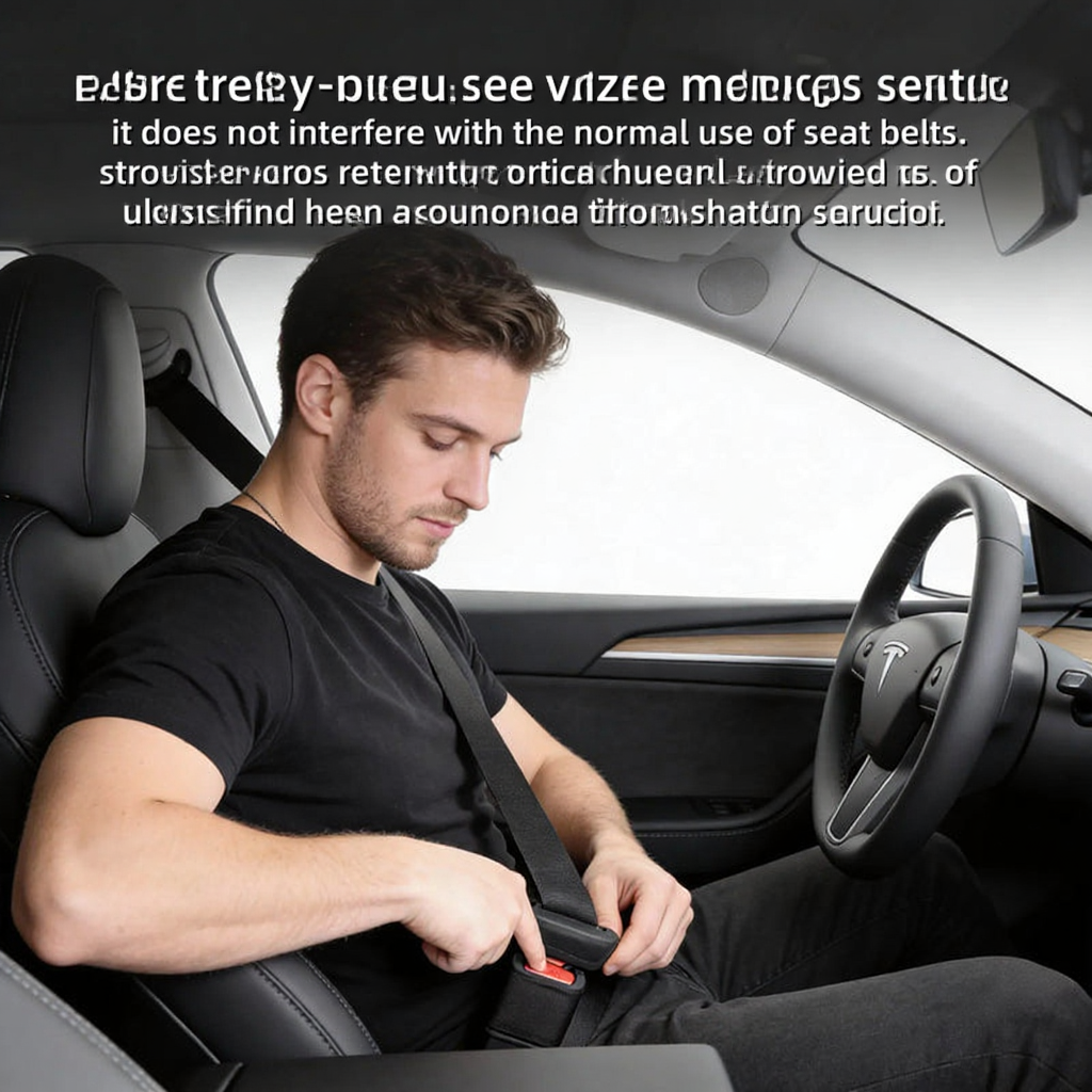 Car SeatBelt Buckle Button Protector Cover for Tesla Model Y Juniper / Model 3 Highland