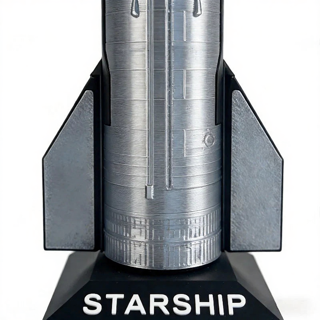 Handcrafted SpaceX Starship B7 Rocket Model Simulated Toy