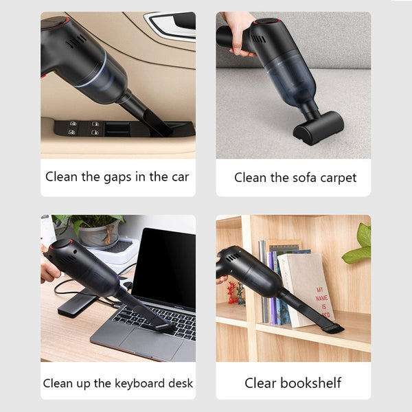 8000 Pa Handheld Tesla Vacuum Cleaner with Built-in Battery
