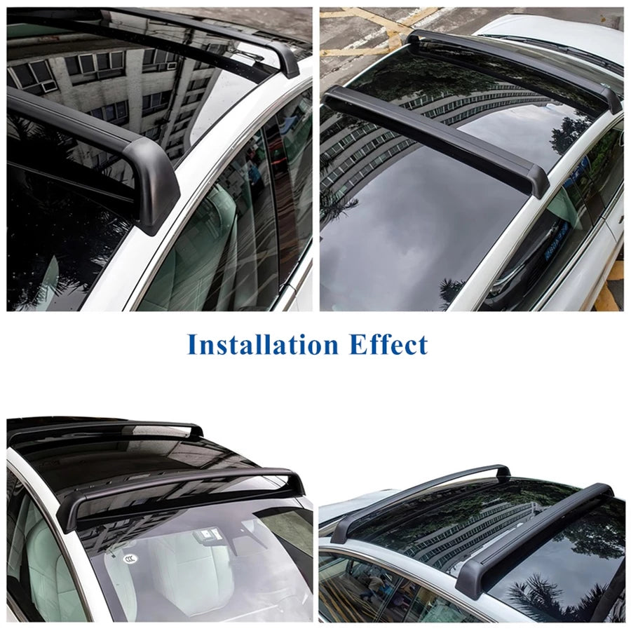 Lockable crossbar fits for Tesla Model 3/Y Roof Rack Carrier Rails (set of 2)