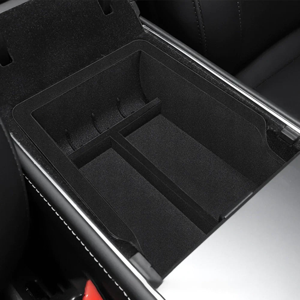 Hidden Storage Box in Tesla Model 3/Y Armrest