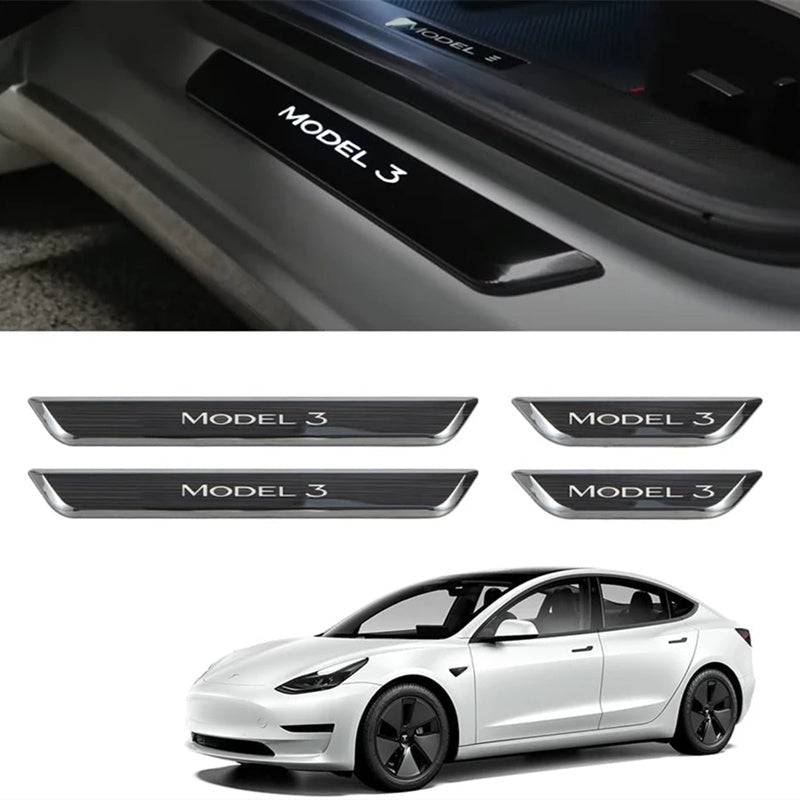 Tesla Model 3/Y LED illuminated Welcome Pedal Door Sill Protector