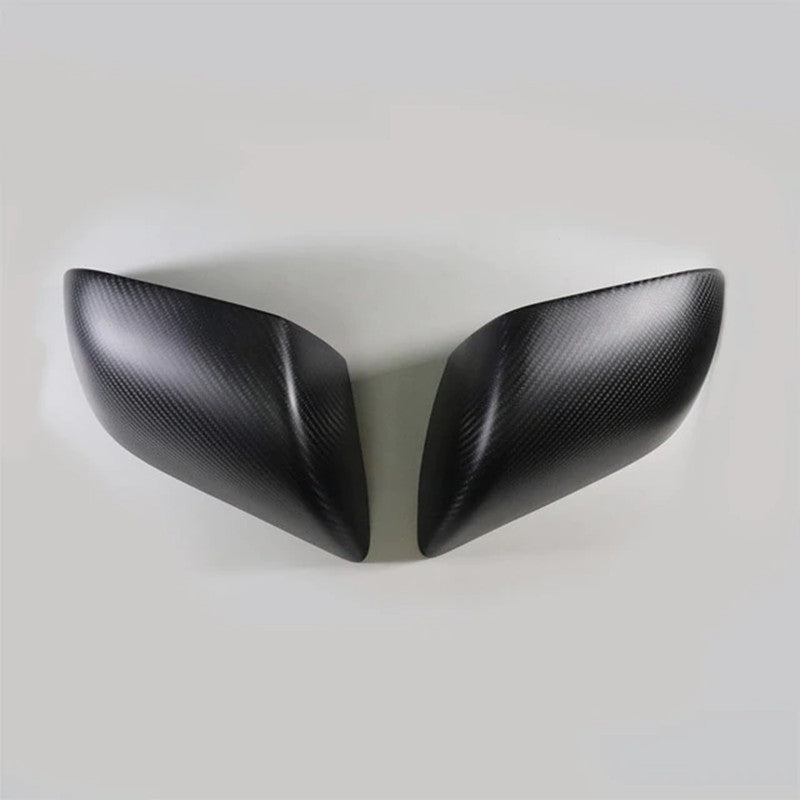 Tesla Model 3 Carbon Fiber Mirror Caps (Set of 2 Covers) - Real Carbon Fiber