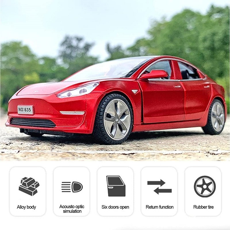 1:32 Tesla Diecast Model 3 Secondary image