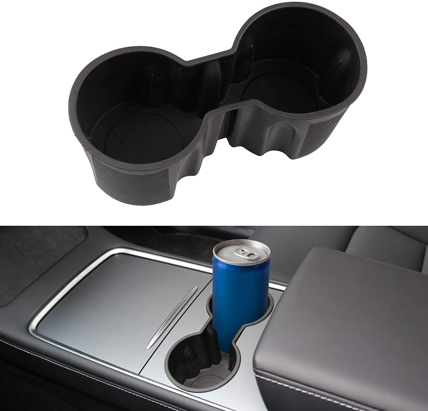 Rubber Cup Holder Insert for Tesla Model 3/Y
