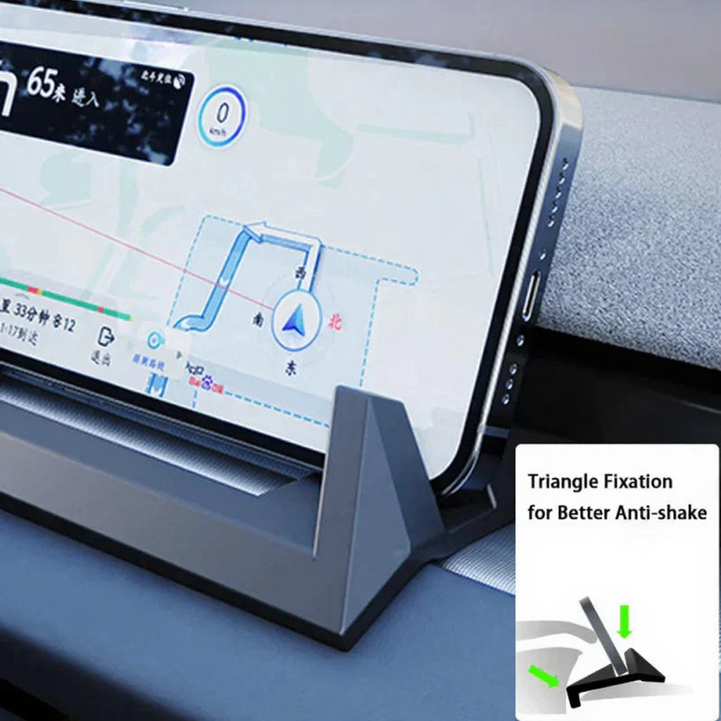 Custom Fit Tesla Phone Holder Dashboard Mount for Model 3 Highland / Model Y Juniper