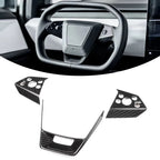 Carbon Steering Wheel Cover Kits for Tesla Cybertruck 2024+