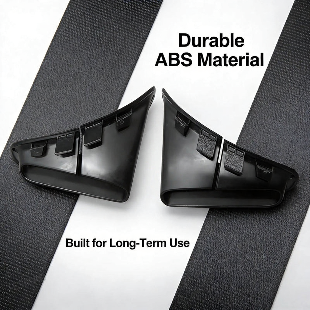 Seat Belt Decorative Cover Interior Panel C-pillar Bezel for Tesla Model Y (1494612-00-C 1494613-00-C)