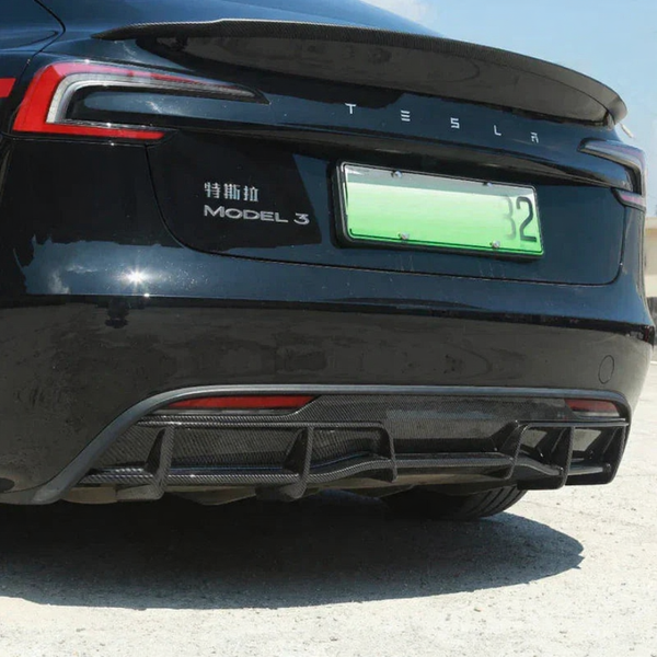 2024+ Tesla Model 3 Highland Rear Bumper Lip Diffuser ABS Body Kit