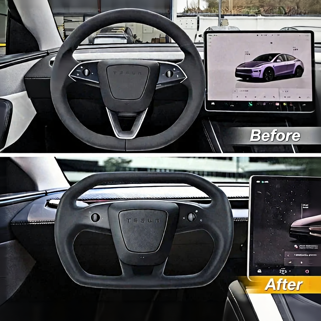 Model Y Juniper / Model 3 Highland Cybertruck Design Tesla Stearing Wheel 2.0