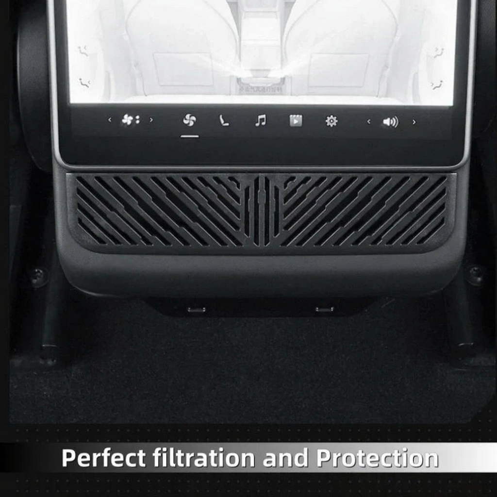 Air Vent Grille Cover Under Rear Center Console Screen for Tesla Model Y Juniper