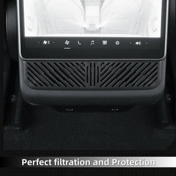 Air Vent Grille Cover Under Rear Center Console Screen for Tesla Model Y Juniper