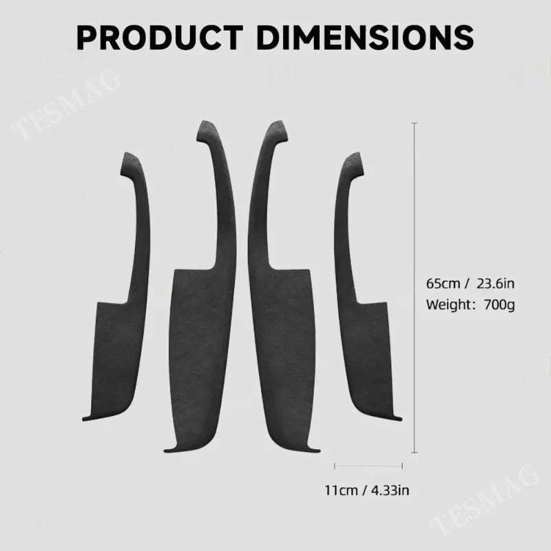 Alcantara Door Armrest Covers for Tesla Model 3/Y