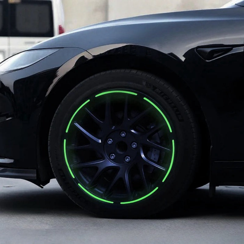 4Pcs Tesla Model 3 Highland 18-inch Reflective Rim Protector Secondary image