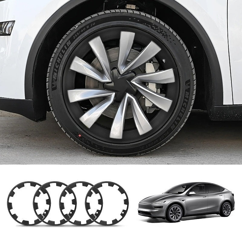 4Pcs Tesla Model Y Juniper 20’’  Helix 2.0 All-in-one Rim Protector Main image