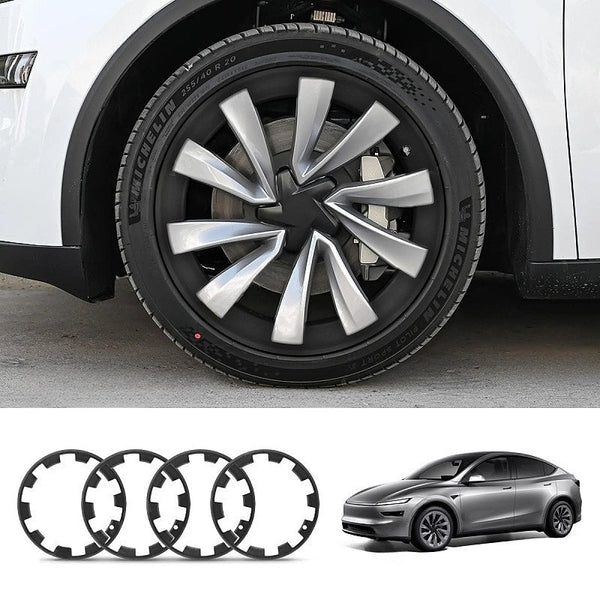 4Pcs Tesla Model Y Juniper 20’’  Helix 2.0 All-in-one Rim Protector