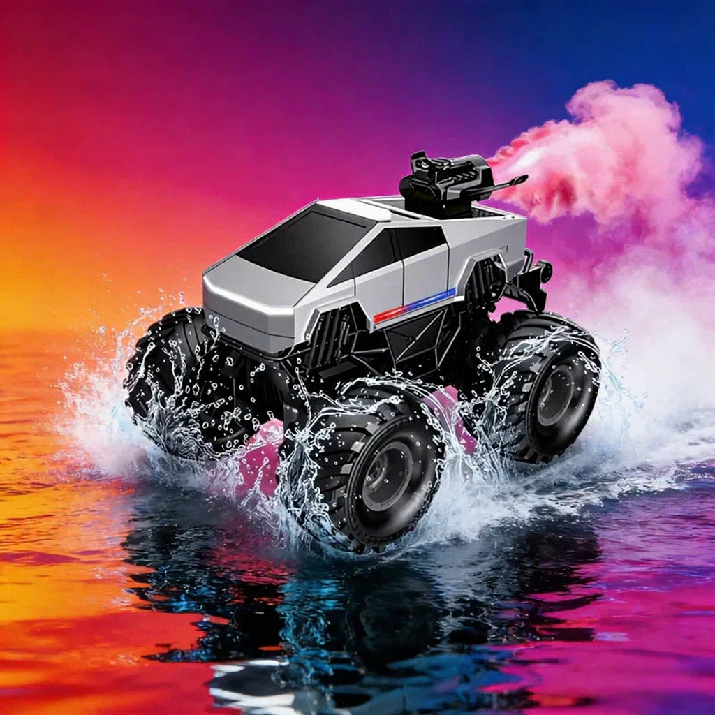 All-Terrain 1:20 Remote Control Truck with Amphibious Performance and 4WD Power