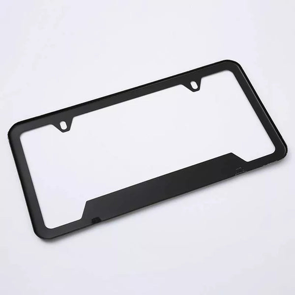 2pcs Tesla Model 3 Black Stainless Metal License Plate Frame（2017-2023.10）