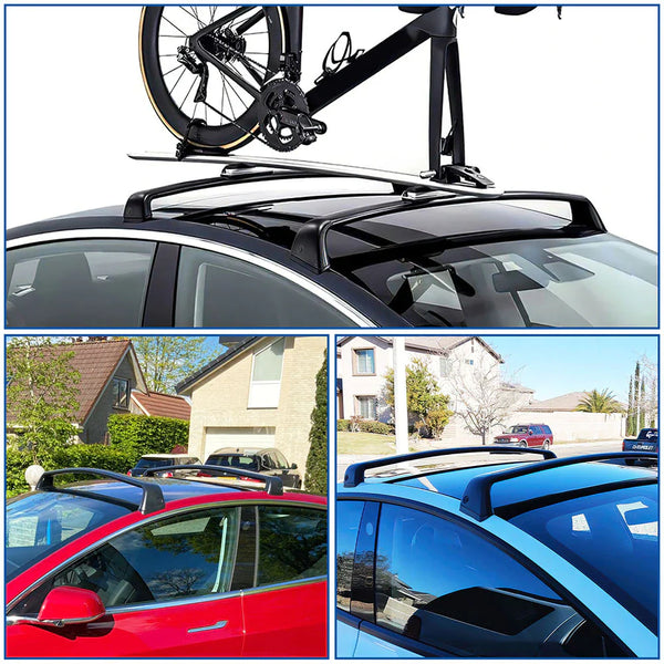 Anti-Theft Lock Equipped Tesla Model 3/Y Roof Rack (Set of 2)