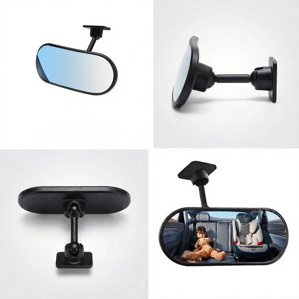 Tesla Interior Rearview Baby Mirror 360° Adjustable Wide Angle Convex
