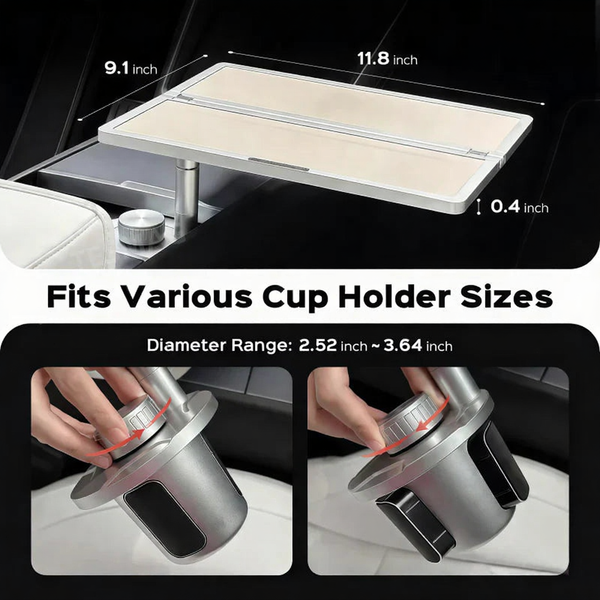 Foldable Aluminum Car Table for Tesla Model 3/ Y/ S /X