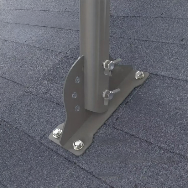 Starlink Gen 3 Roof Mount & Pipe Adapter for RV, Camper, Yacht – Adjustable Pivot Bracket