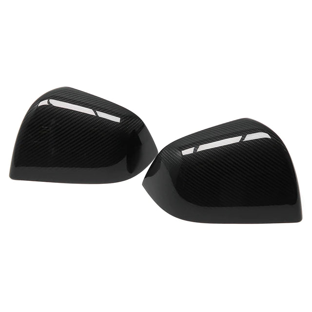 Tesla Model Y Carbon Fiber Mirror Caps -Real Molded Carbon Fiber（2019-2024）